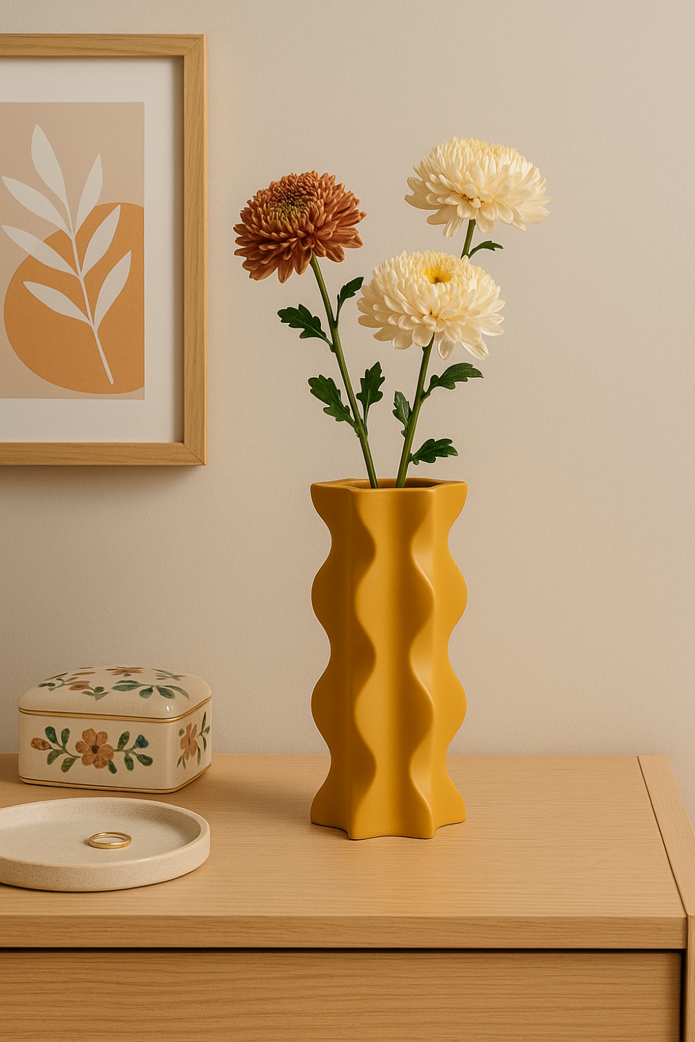 vase jaune original